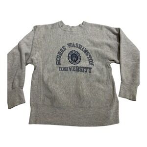 Vintage 80s George Washington University Champion Reverse Weave Warmup Medium
